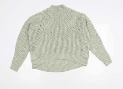 Next Women's Ivory High Neck Chunky Pullover Jumper - S