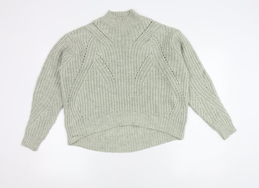 Next Women's Ivory High Neck Chunky Pullover Jumper - S
