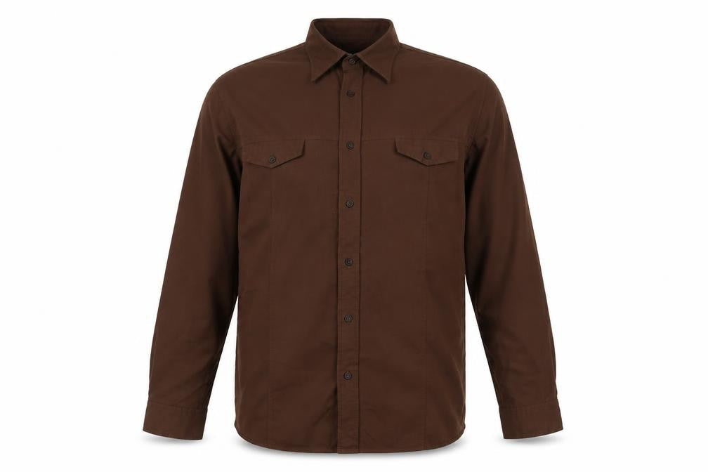 Peter Werth Men's Brown Long Sleeve Shirt Size 4