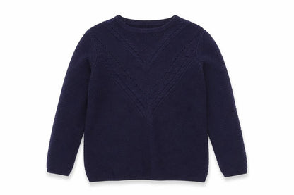 Damart Women's Blue Cable-Knit Cotton Jumper, Size 10