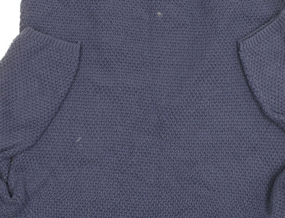 Damart Women's Blue Cable-Knit Cotton Jumper, Size 10