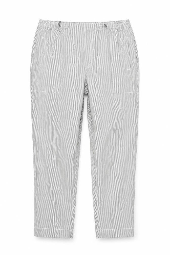 Cotton Traders Grey Striped Trousers L Casual, Unisex