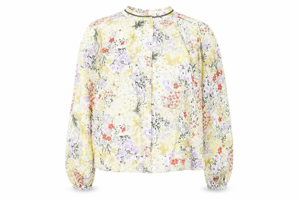 Marks & Spencer Women's Floral Blouse Size 8 Crew Neck