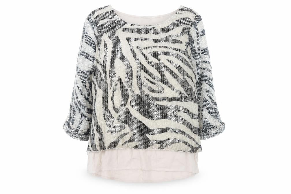 Bonmarché Women's Multicoloured Animal Print Top