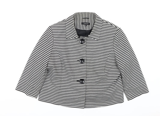 Debenhams Women's Plus Size Striped Jacket