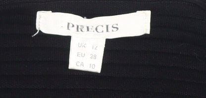 Precis Women's Black Jacket Size 12 - Elegant Wardrobe