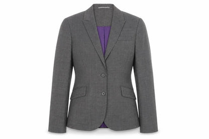 Brook Taverner Women's Grey Blazer, Size 8, Business Jacket