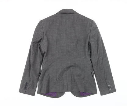 Brook Taverner Women's Grey Blazer, Size 8, Business Jacket