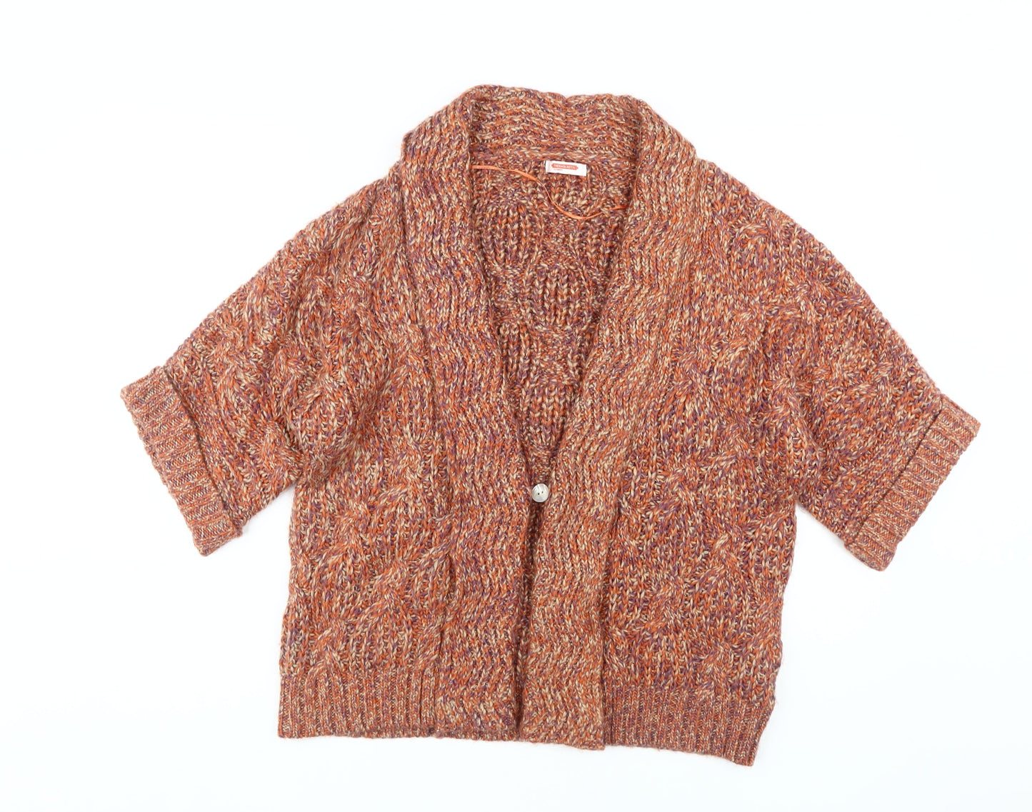 Damart Women's Multicoloured Cable-Knit Cardigan M