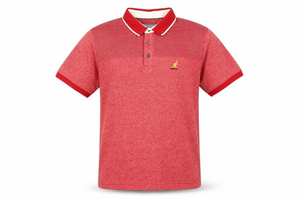 Kangol Men's Red Polo Shirt L - Classic Short Sleeve