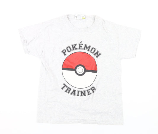 Pokémon Boys Grey T-Shirt, 9-10 Years, Graphic Short Sleeve