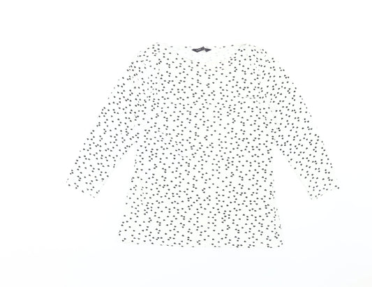 Marks and Spencer Women's White 3/4 Sleeve Top Size 12