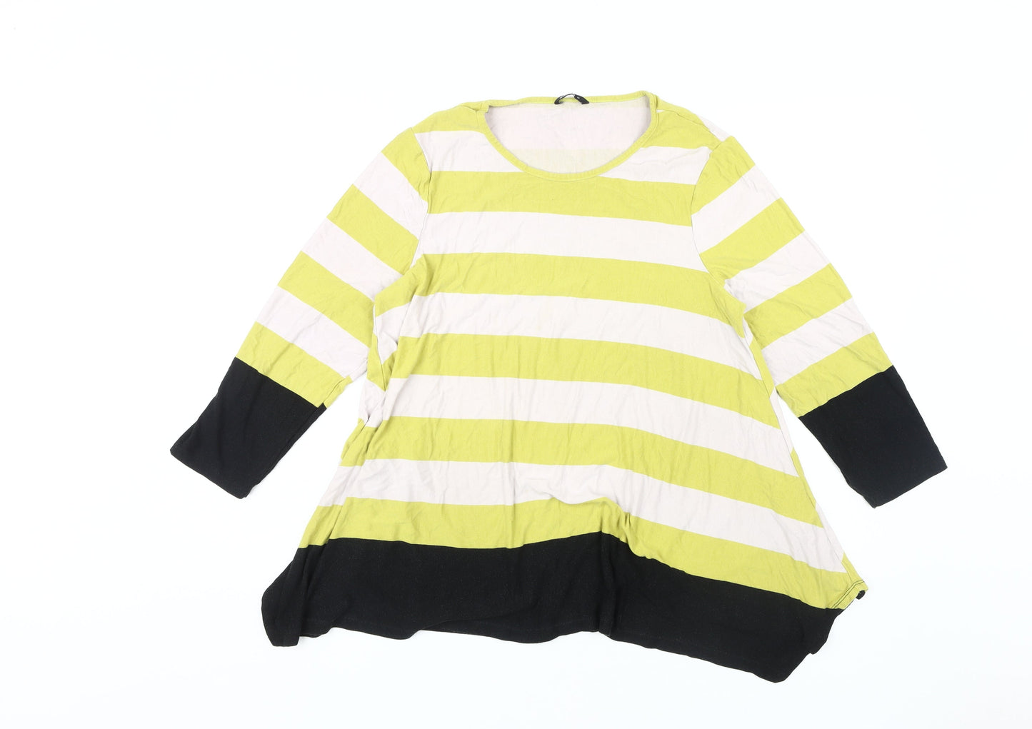 Roman Women's Multicoloured Striped Tunic T-Shirt Size 18
