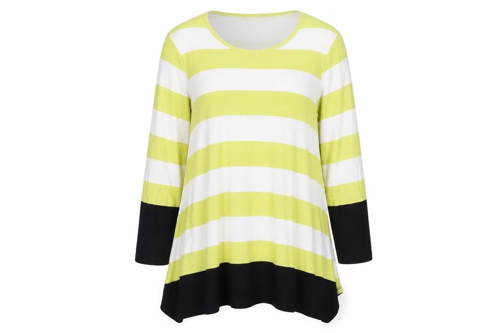 Roman Women's Multicoloured Striped Tunic T-Shirt Size 18
