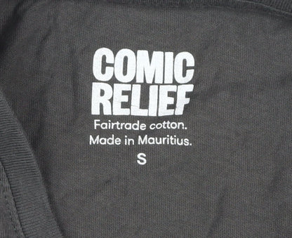 Comic Womens Relief T-Shirt, Black, S, 100% Cotton
