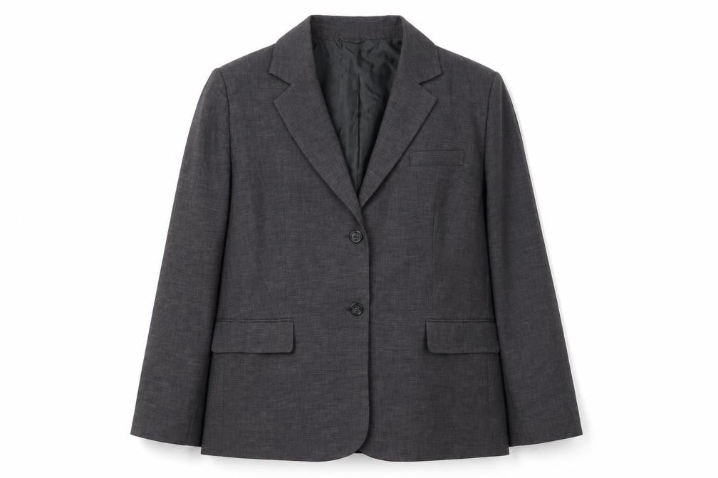 ASOS Design Women's Grey Suit Jacket, Size 16, Lined, New