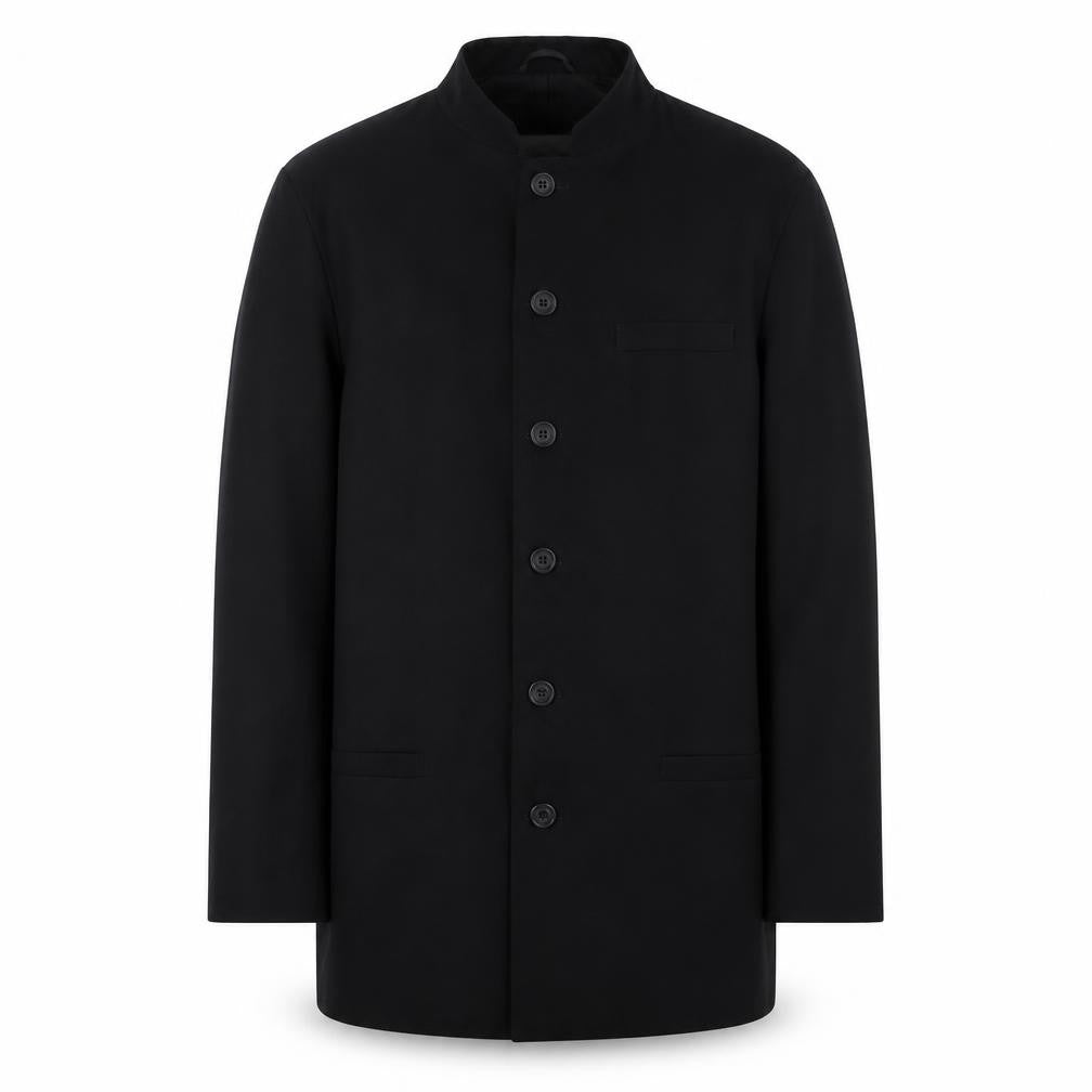 R.I. Collection Men's Black Jacket, Size 38, Wool Blend