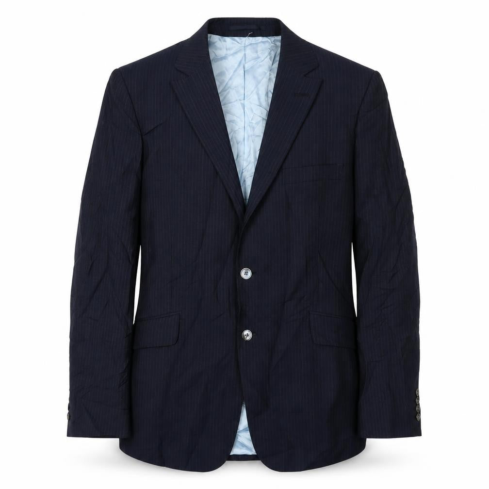 Chester Barrie Men's Blue Blazer, 40R, Wool-Mohair Blend