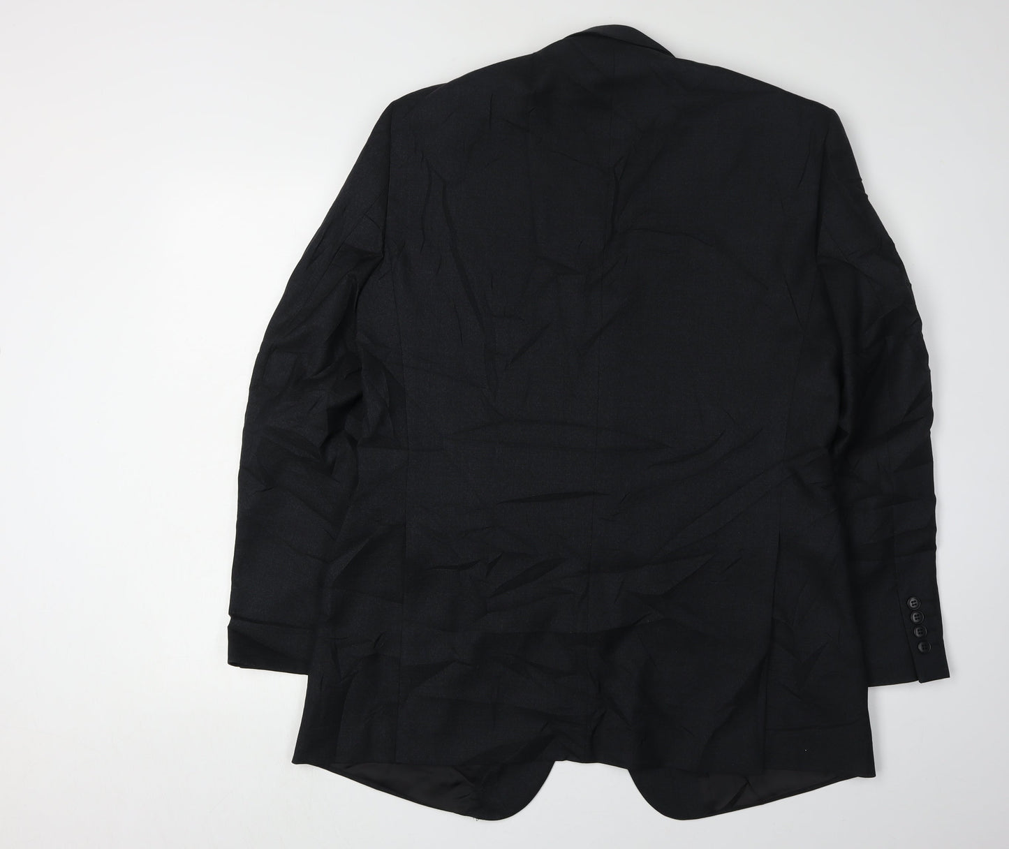 Paul Costelloe Men's Black Wool Blazer Jacket 42.5R