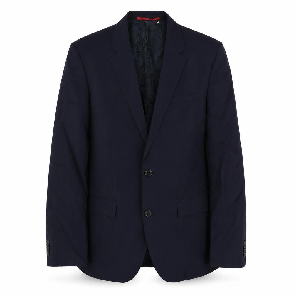 Hugo Boss Men's Blue Wool Blazer, Size 38L, Formal Jacket