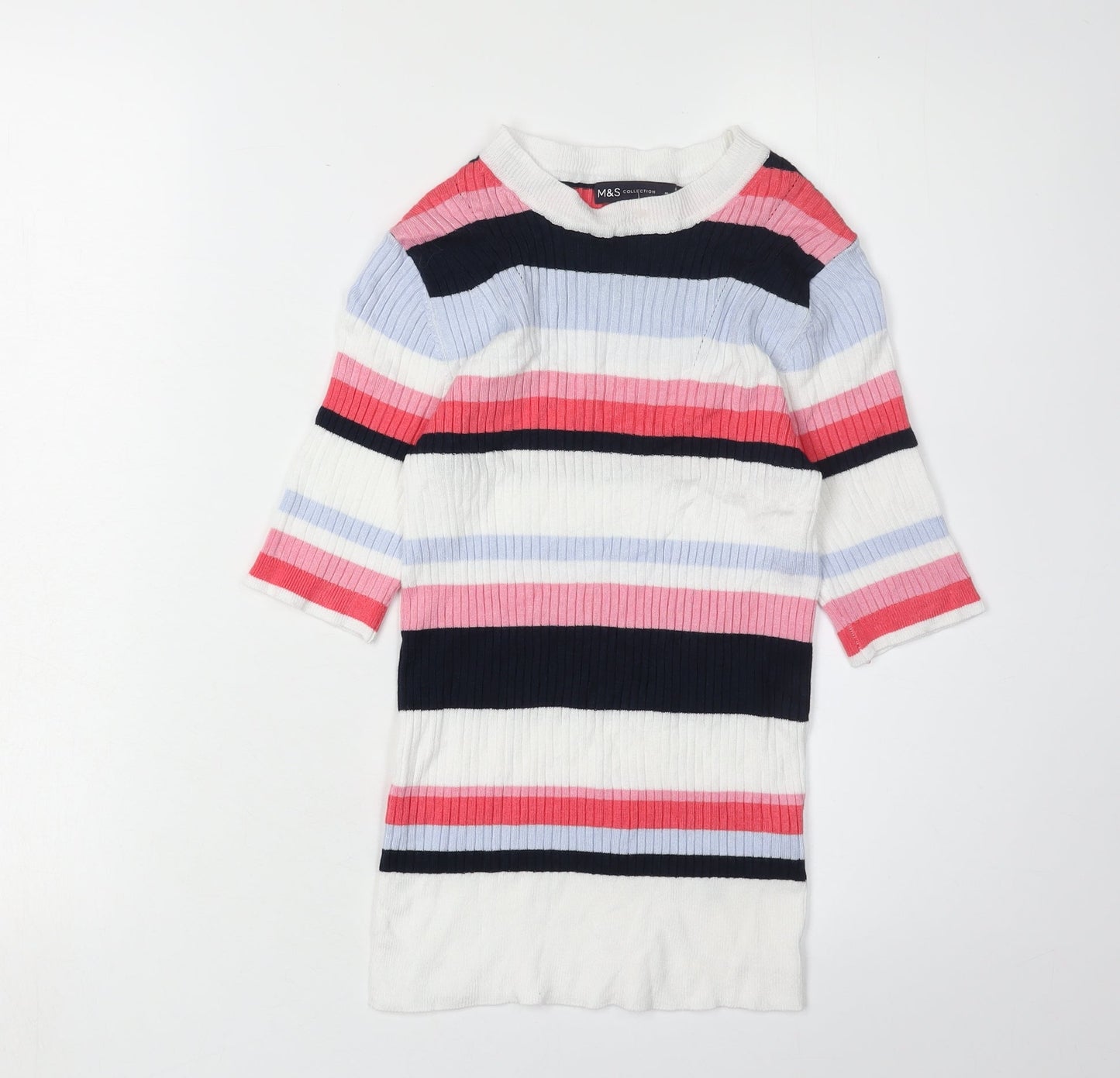 Marks & Spencer Women's Striped Jumper Multicoloured Size 8