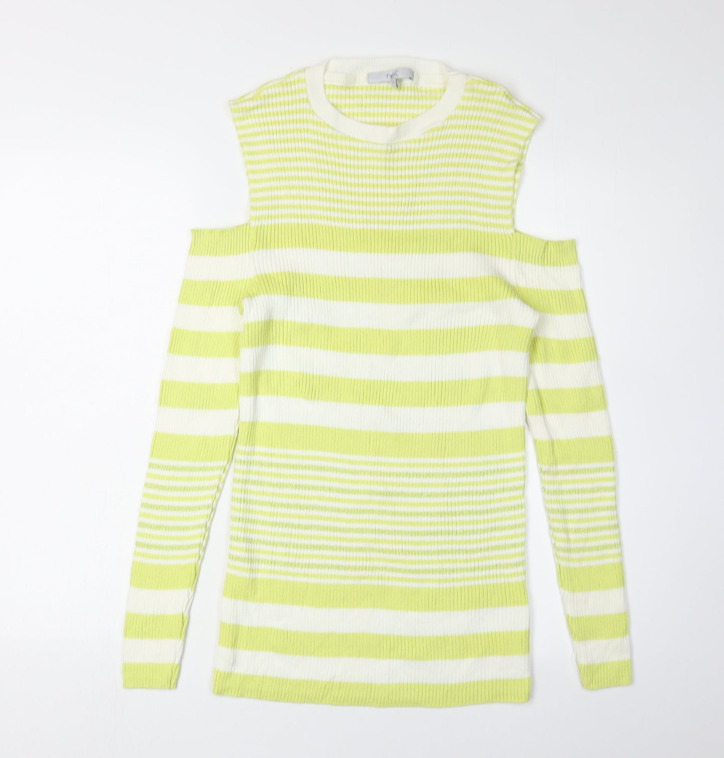 Next Women's Green Stripe Pullover Jumper Size 20
