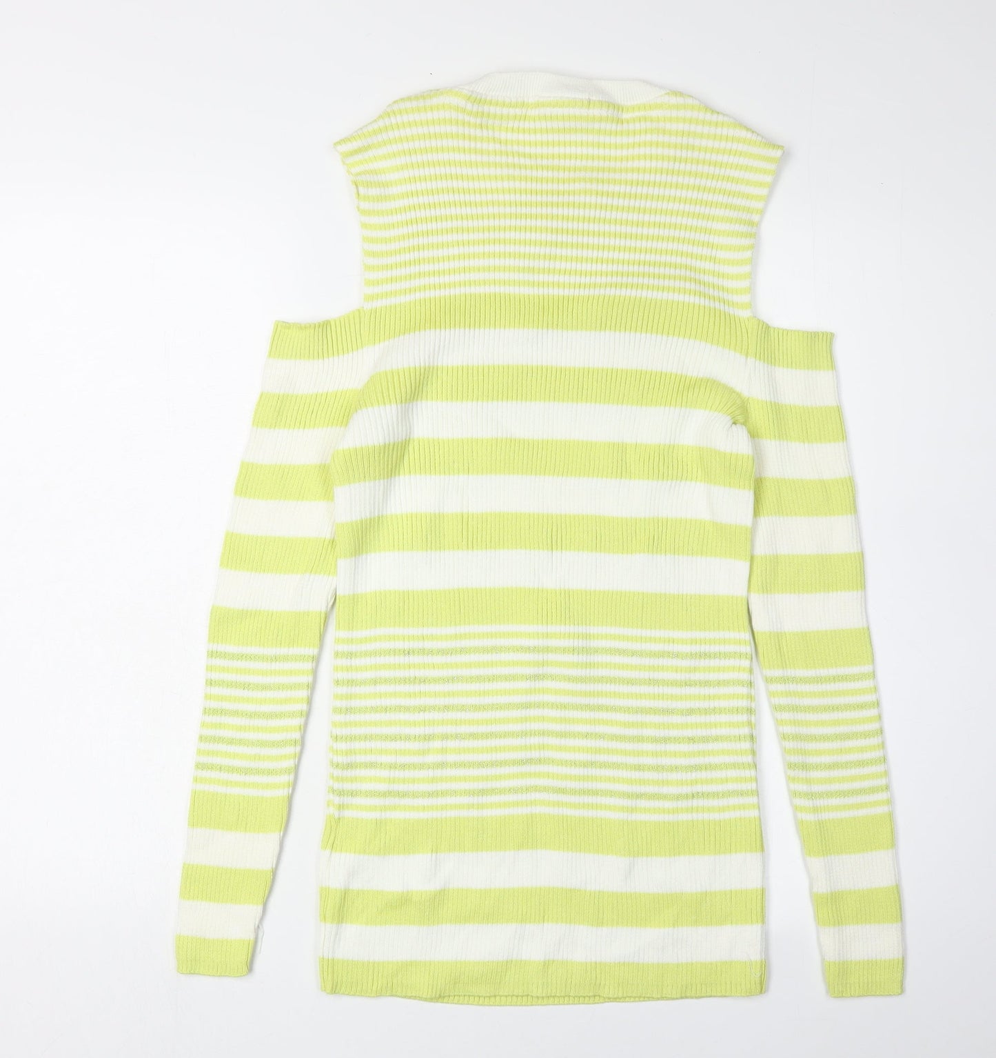 Next Women's Green Stripe Pullover Jumper Size 20