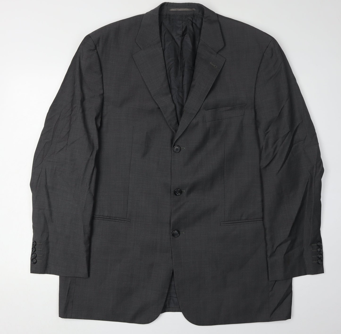 Cerruti Men’s Grey Wool Blazer, Size 44, Formal Wear
