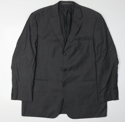 Cerruti Men’s Grey Wool Blazer, Size 44, Formal Wear