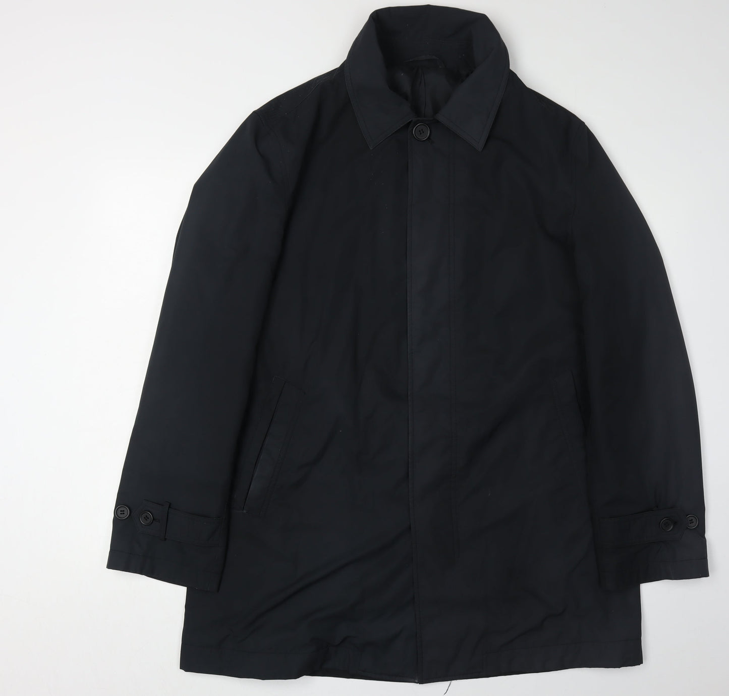 Marks & Spencer Men's Black Overcoat, M