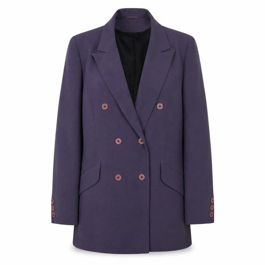 Kaliko Women's Purple Double-Breasted Blazer Size 16