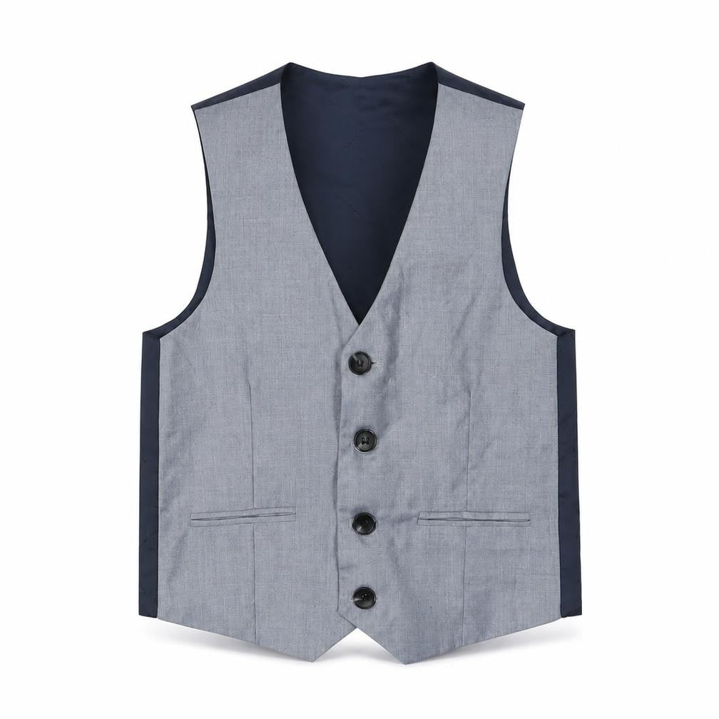 Milano Mayfair Boys Grey Suit Waistcoat 8 Years Formal Wear