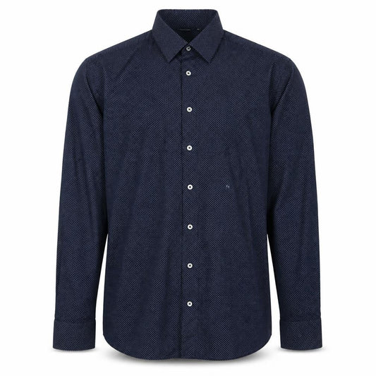 Livergy Men's Navy Long Sleeve Shirt 15.5 Regular Fit