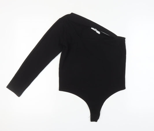 NA-KD Women's Black One Shoulder Bodysuit XL