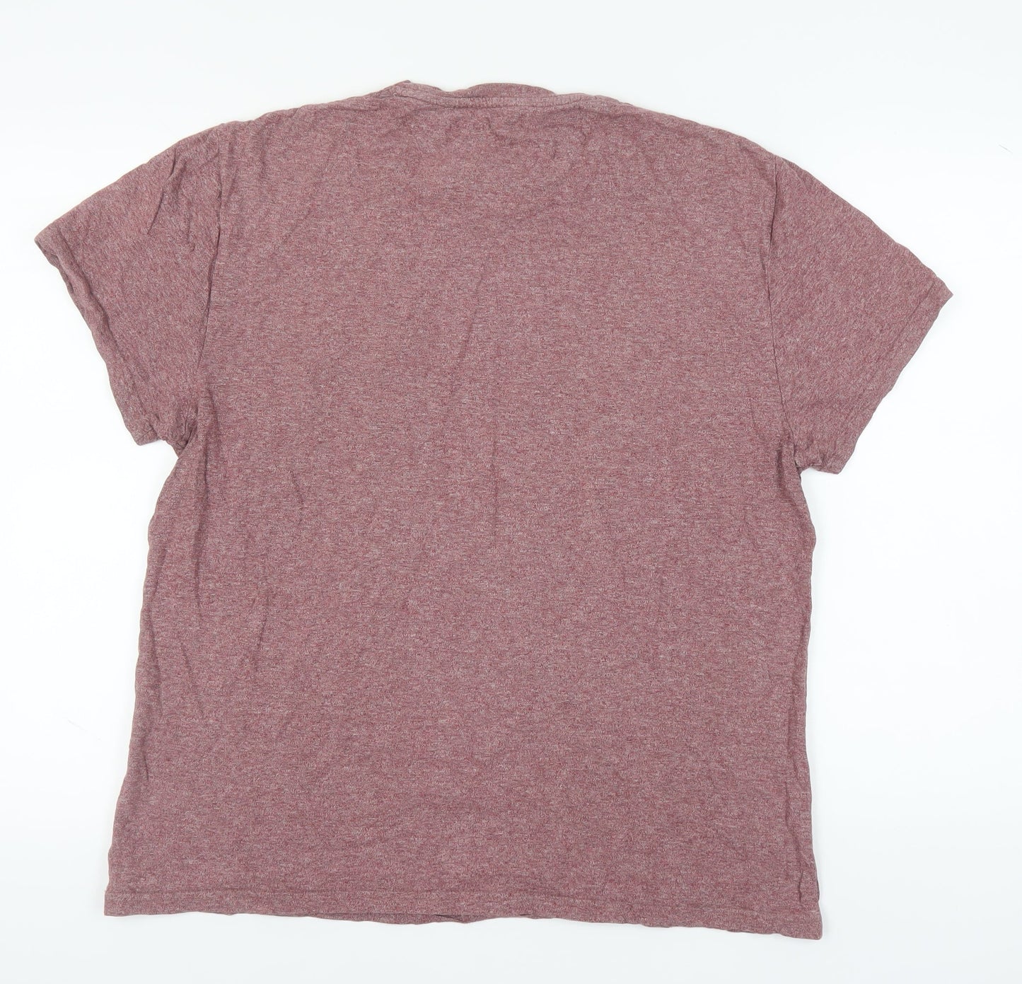 Linea Men's Red Cotton Crew Neck T-Shirt Size L
