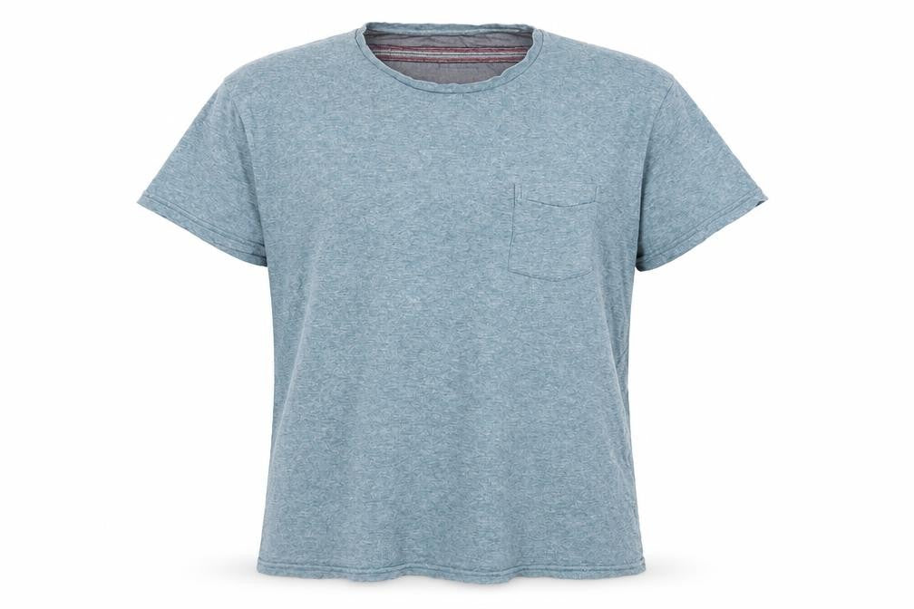 Linea Men's Blue Crew Neck T-Shirt, Size L