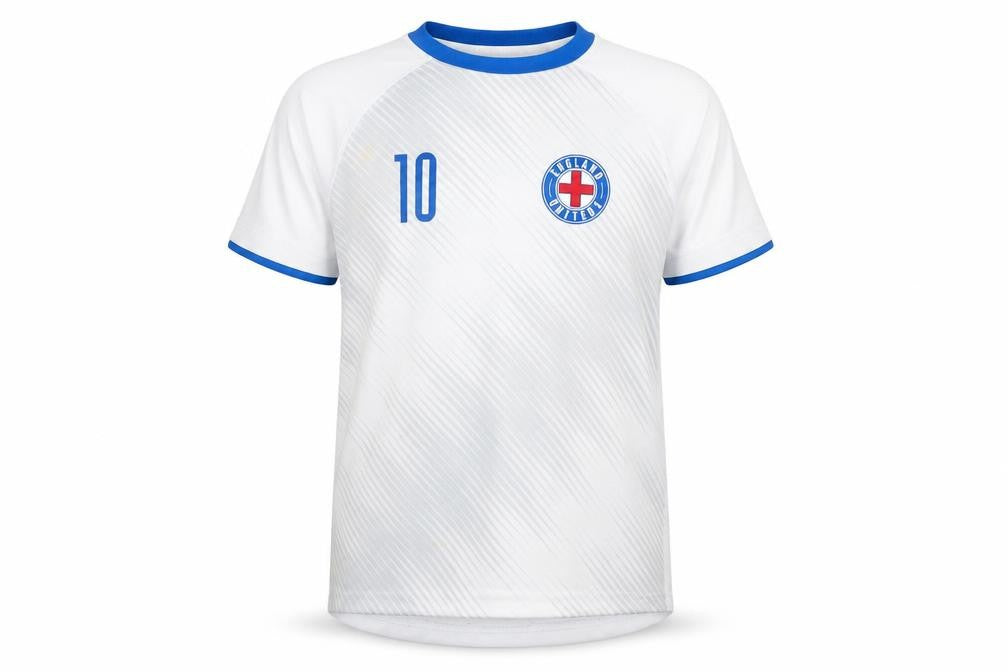 H&M Boys White Football Jersey, 4-5 Years, Short Sleeve