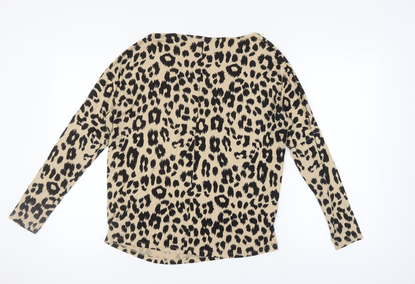 Next Women's Beige Animal Print Blouse Size 14