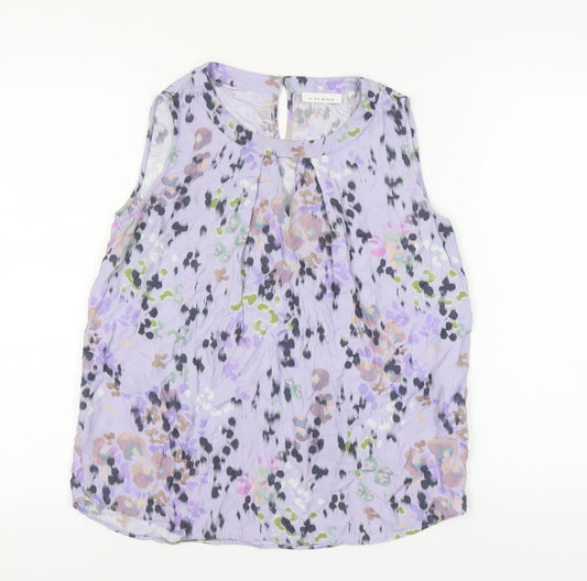 Eterna Women's Multicoloured Floral Blouse - Size 10