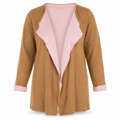 Kaffe Women's Brown Cardigan Jumper Size L