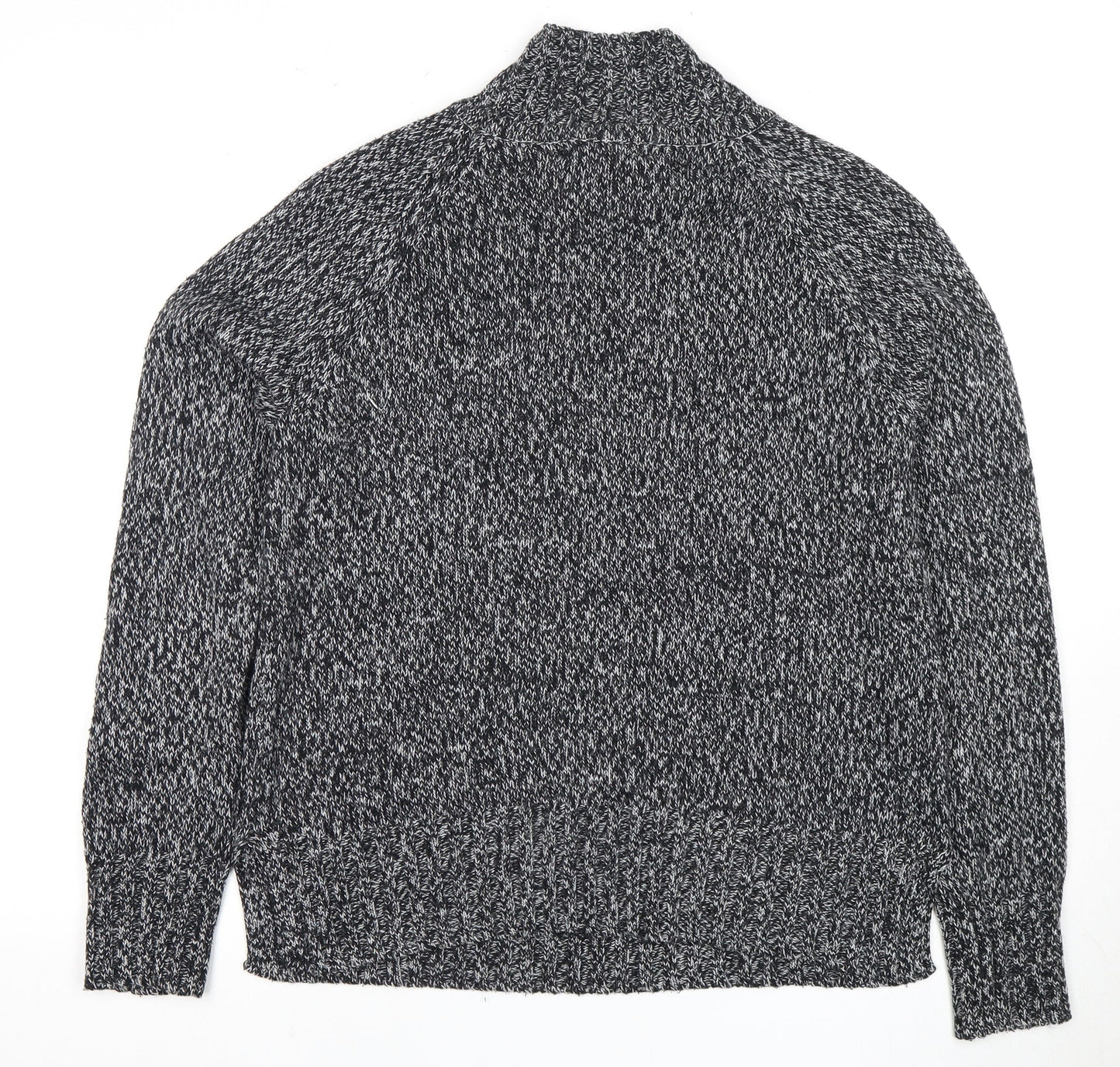 Next Women's Grey Mock Neck Pullover Jumper M