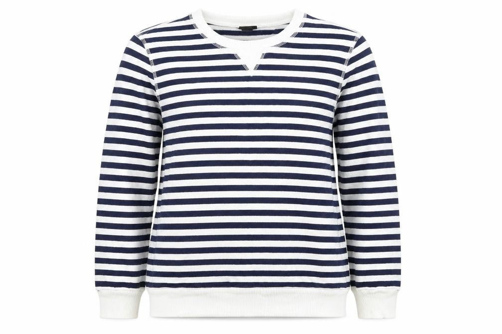 H&M Unisex Blue Striped Pullover Sweatshirt Size 12