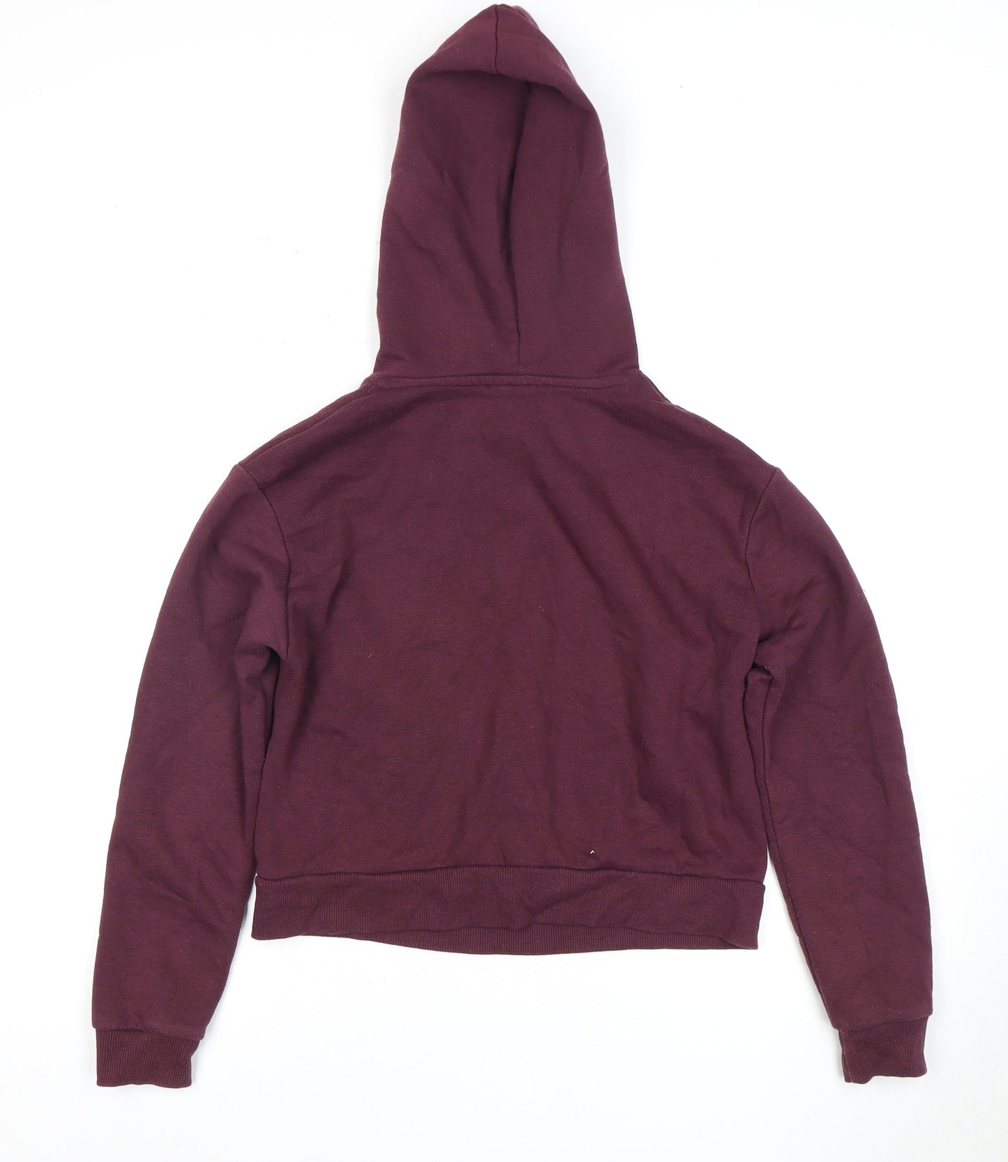 New Look Girls Burgundy Hoodie, Age 12-13, Pullover, Logo