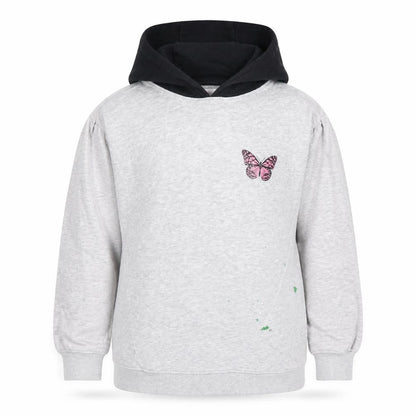 THREEADGIRLS Boys Grey & Black Pullover Hoodie 9-10Y