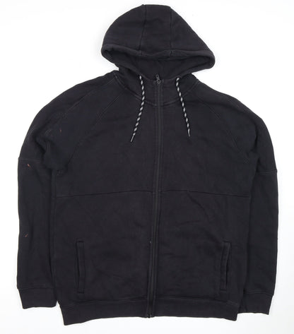 U.S. Athletic Men's Large Black Full Zip Hoodie