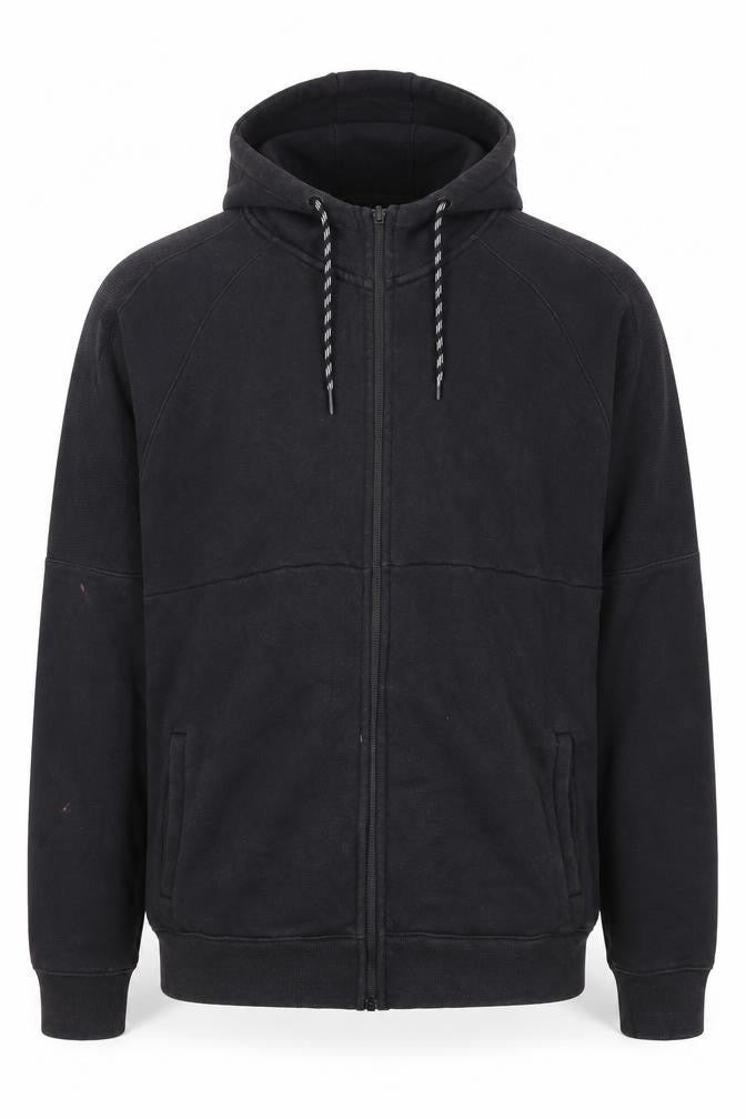 U.S. Athletic Men's Large Black Full Zip Hoodie