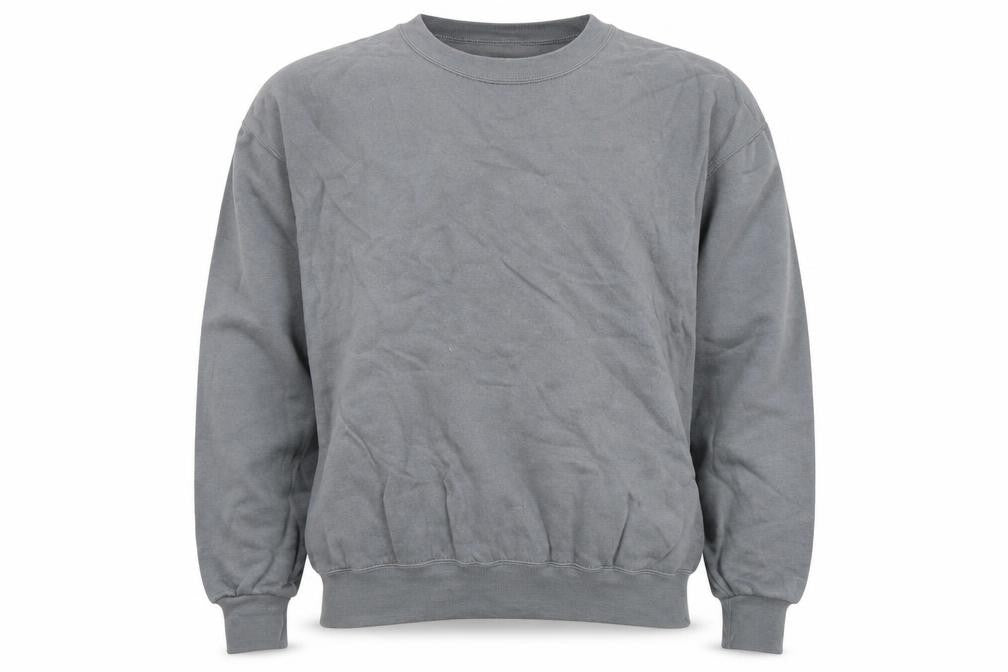 Jerzees Men's Grey Crew Neck Pullover Sweatshirt L