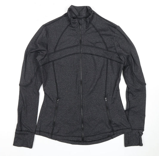 SPORTFX Women’s Black Slim Fit Full Zip Sweatshirt
