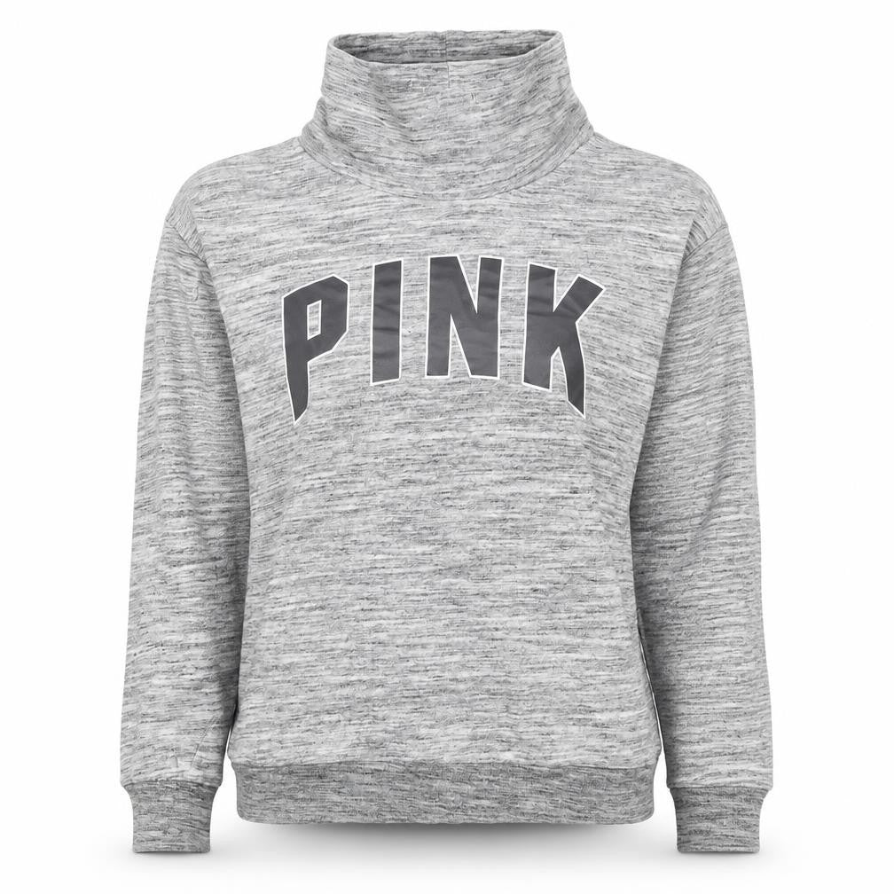 Victoria's Secret Women Grey M Logo Hooded Sweatshirt