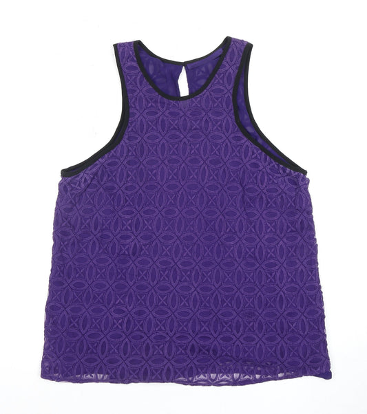 Next Women's Purple Lace Camisole Tank, Size 18